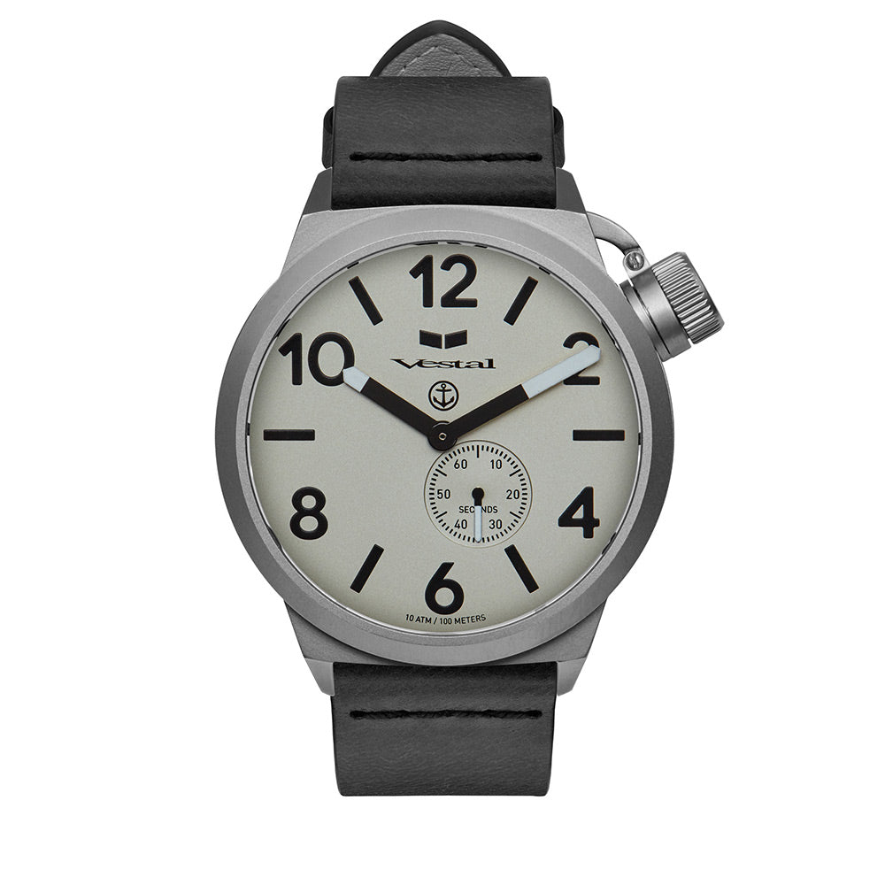 CANTEEN LEATHER - Black/Silver/White/Black