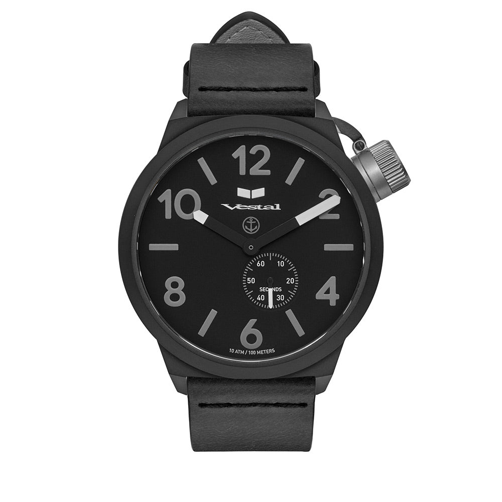 CANTEEN LEATHER - Black/Black